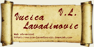 Vučica Lavadinović vizit kartica